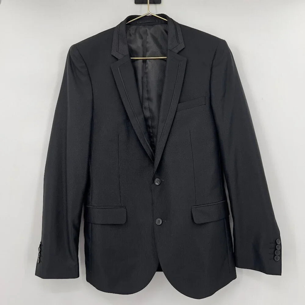Muller’s Mens Black 2-Button Blazer Jacket – Size 40 – Classic Fit